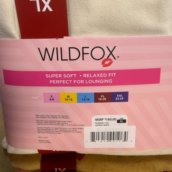 Wildfox Cream Pajama Set Cozy Intimates Sleepwear - Picture 4 of 4